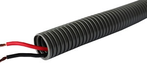 General using places of flexible plastic conduit