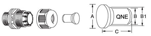 epdm cable gland plugs for single hole cable gland