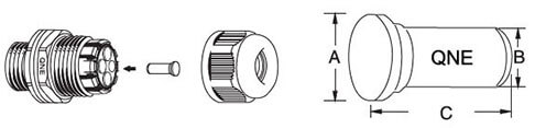 epdm cable gland plugs for multiple hole cable gland