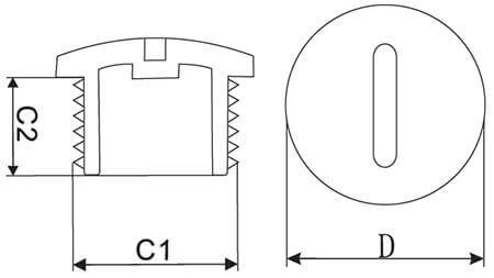 cable gland screw plugs structure