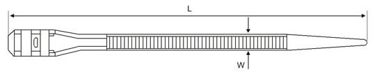 double lock zip ties structure