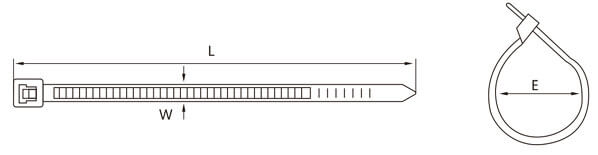 nylon cable ties structure