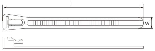 reusable cable ties structure