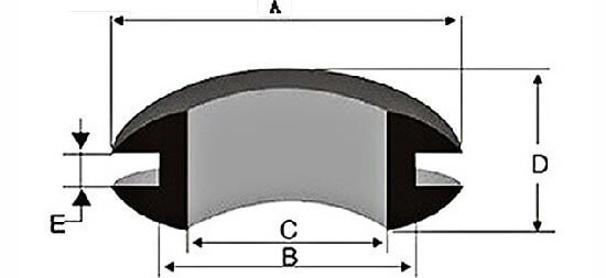 rubber cable grommet structure