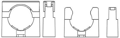 plastic conduit clips structure