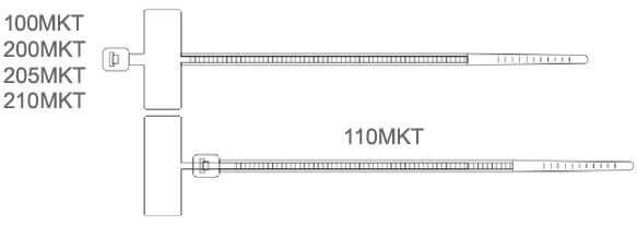 marker cable tie structure