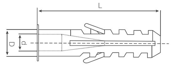 plastic wall plug structure