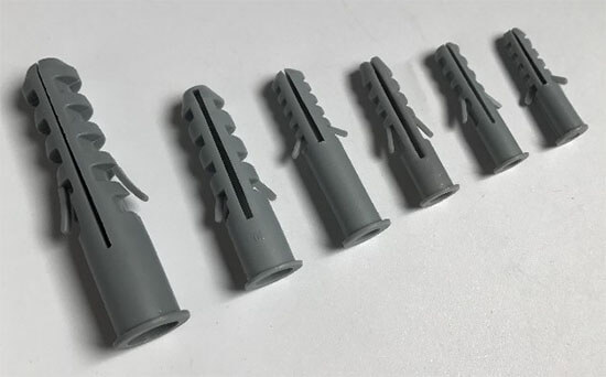 grey plastic wall plug