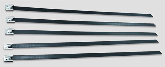 PVC coated stainless steel cable ties details