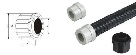 nylon flexible metal conduit caps structure