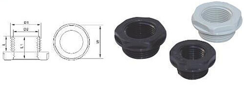 plastic cable gland reducer structure
