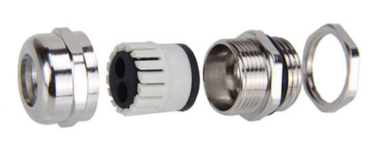 metal multiple cable gland structure